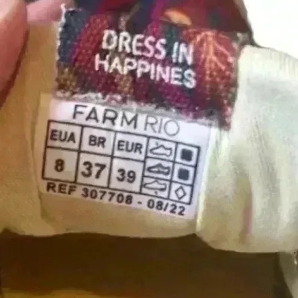 FARM RIO Womens Sunset Forest Platform Sneaker EU 39 - 8 8.5 US - Picture 11 of 11